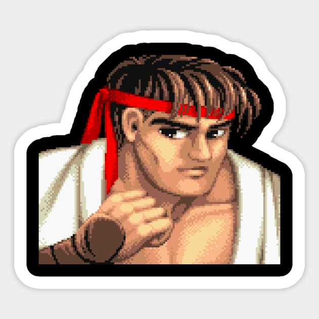 Ryu Sticker by thepixelcloud